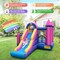 7-in-1 Inflatable Bounce Castle With Slide Ball Pit 2 Kids Multi-Color